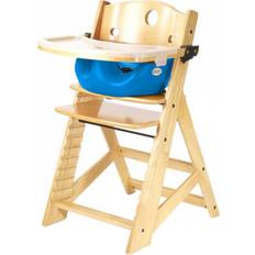 Keekaroo Baby care Keekaroo Height Right High Chair with Infant Insert & Tray, Natural/Aqua, ONE Size (0051404KR-0002)