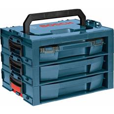 Work Benches Bosch 17.25-in 3-Drawer Blue Plastic Tool Box L-RACK