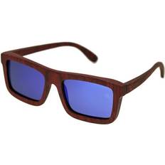 Wood Sunglasses Spectrum Clark Wood Sunglasses, Cherry/Blue, Standard