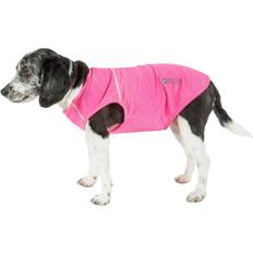 Pet Life Active Aero-Pawlse Heathered Quick-Dry and 4-Way Stretch Dog Tank Top T-Shirt