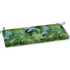 Pillow Perfect Outdoor/Indoor Leaf Jungle Bench/Swing Chair Cushions Green