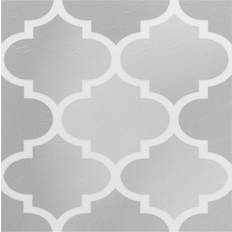Gray Flooring Achim Retro 12x12 Self Adhesive Vinyl Floor Tile Arabesque 20 Tiles/20 sq. ft. Medium