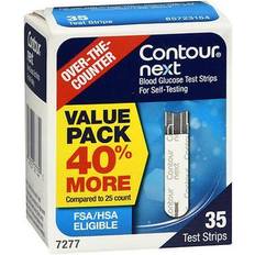 Test Strips For Glucometer Contour Next Blood Glucose Test Strips, 35 Count