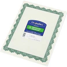 Geographics GEO39452 Blank Award Parchment Certificates 25 Pack Green