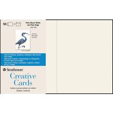 Strathmore Blank Greeting Cards with Envelopes - Palm Beach White
