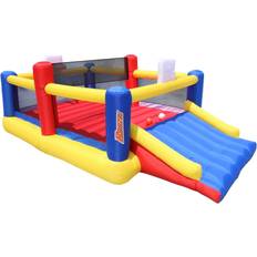 Toys Banzai Sports Zone Bounce Arena: Inflatable Bouncer Basketball and Volleyball, 53195FR