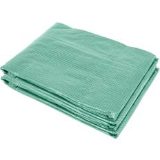 Greenhouse Accessories OutSunny 118 78.75 78.75 Green Replacement Greenhouse Cover Tarp with 12 Zipper Door