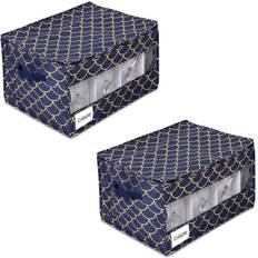 Blue Storage Boxes Honey-Can-Do SFT-09241 Golden Scallop
