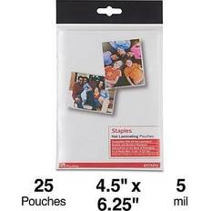 Staples Lamination Films Staples Thermal Pouches, Photo 4" 25/Pack