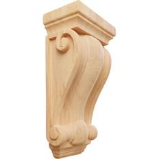 Ekena Millwork 4-1/2 7-1/2 14 Unfinished Wood Oak Cole Pilaster Wood Corbel