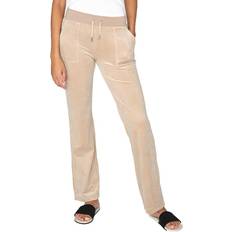 Juicy Couture Dame Bukser Juicy Couture Del Ray Classic Velour Pant - Taupe