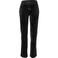 Juicy Couture Dame Bukser Juicy Couture Del Ray Classic Velour Pant - Black