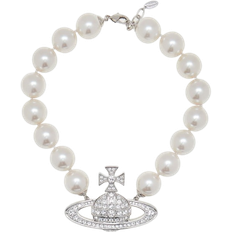Vivienne Westwood Neysa Pendant Necklace - Silver/Pearls/Transparent