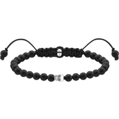 Thomas Sabo Skull Bracelet - Silver/Obsidian/Black