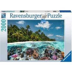 Klassiske puslespill Ravensburger A Dive in The Maldives 2000 Pieces