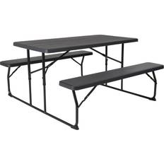 Flash Furniture Camping Tables Flash Furniture Folding Picnic Table Charcoal