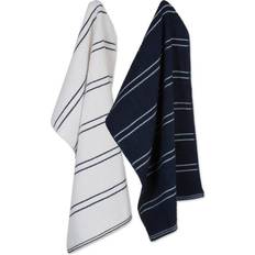 Cloths & Tissues DII Ribbed Terry Kitchen Towels 16x26" Set of 6 Dishcloth White, Blue