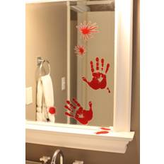 Foil Balloons Beistle Bloody Horror Handprint Decoration Red One-Size