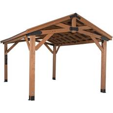 Backyard Discovery Pavilions & Accessories Backyard Discovery 16-ft 12-ft Norwood Gazebo with