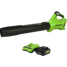 Greenworks Leaf Blowers Greenworks 24V Brushless Axial Blower with 4Ah USB Battery and Charger BL24L410