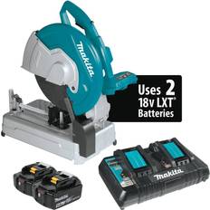 Batteries & Chargers Makita 18V X2 LXT Lithium-Ion (36V) Brushless Cordless 14" Cut-Off Saw Kit (5.0Ah)