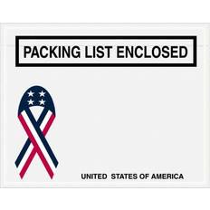 Quill Box Partners Packing List Enclosed Envelopes U.S.A. Ribbon 7 x 5 1/2 Red/White/Blue 1000/ PL467