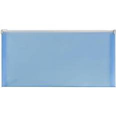 Jam Paper Shipping, Packing & Mailing Supplies Jam Paper #10 Plastic Zip Envelopes 5x10 Blue 12/Pack