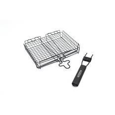 Grillpro BBQ Holders Grillpro 24876 Deluxe Non Stick Broiler Basket with Detachable Handle
