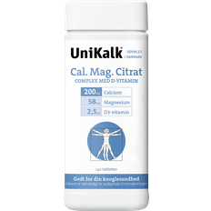 Unikalk Vitaminer & Kosttilskudd Unikalk Cal Mag Citrat 140 st