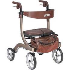 Rollator walker with seat Drive Medical Nitro DLX Euro Style Walker Rollator RTL10266CH-HS