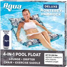 Aqua Leisure Inflatable Pool Equipment Antigua Blue Hammock & Inflatable Pillow
