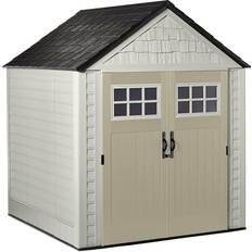 Rubbermaid storage shed Rubbermaid 7 W 7 D Durable Weather Resistant Shed (Building Area )