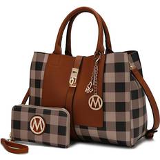 MKF Collection Women’s Satchel Bag with Wallet by Mia K, 2-Piece Set