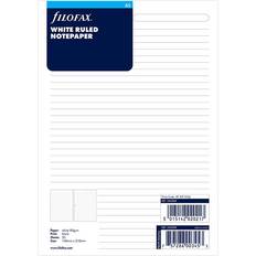 Filofax Kontorartikler Filofax White Ruled Notepaper A5 Refill 25pcs