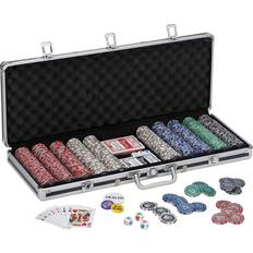 Gambling Games Board Games Mainstreet Classics Poker Chip Set with Aluminum Case