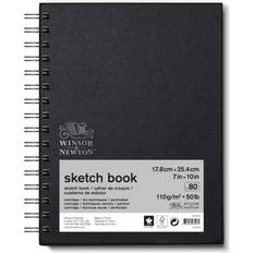 Winsor & Newton Classic Spiral Sketch Book, 7x10" 80 sheets, Natural White