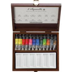 Sennelier French Artists' Watercolor Wood Box Set of 98 10ml Tubes