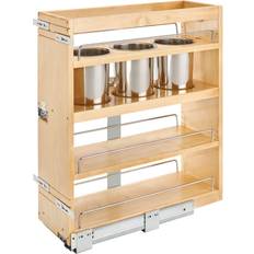 Rev-A-Shelf 449Ut-Bcsc-8C 9-1/4 Pull Out Base Cabinet Organizer Shelves Natural Maple