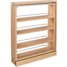 Kitchen Cabinets Rev-A-Shelf 432-BF-6C 6 Cabinet Base Filler Pull-Out Organizer Rack Maple