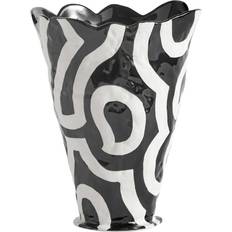 Hay Vasen Hay Shadow Black/White Vase 25cm