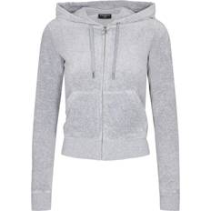 Juicy Couture Classic Velour Robertson Hoodie - Gray Marl
