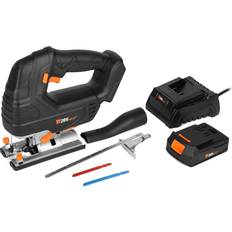 Jigsaws Wen 20V Max Brushless Jigsaw with 4.0 Ah Battery and Charger 20667