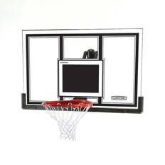 Outdoors Basketball Hoops Lifetime Basketball 54 Inch Backboard and Rim Combo