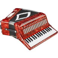 String Instruments Sofiamari Sm-3232 32 Piano 32 Bass Accordion Red Pearl