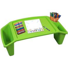Activity Tables Basicwise Kids Lap Desk Tray Portable Activity Table Green