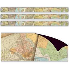 Wooden Blocks on sale Teacher Created Resources Magnetic Straight Border, 1.5 x 72, Travel the Map (TCR77486-3) Quill