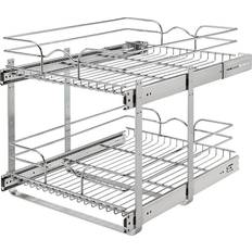 Kitchen Drawers & Shelves Rev-A-Shelf 5WB2-1822CR-1 2-Tier Cabinet Pull Out Wire Baskets Chrome