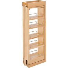 Rev-A-Shelf 6-in W x 33-in H 5-Tier Cabinet-mount Wood Sliding Shelf Kit in Brown 432-WF33-6C