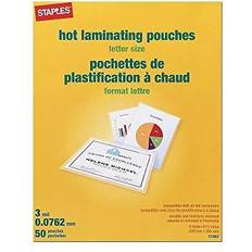 Staples Office Supplies Staples 3 mil Thermal Laminating Pouches Letter