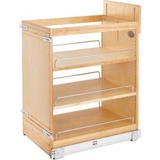Kitchen Cabinets Rev-A-Shelf 14 in. Base Cabinet Organizer Soft-Close, Unfinished Wood